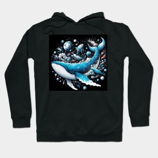 Blue Whale . Hoodie